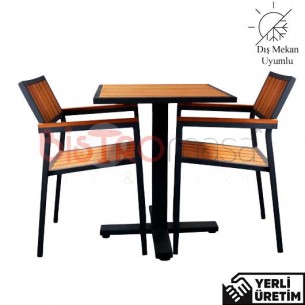 Panzer Dış Mekan Alüminyum Cafe Masa Sandalye Takımı 2 Kişilik PDISACMT81001ALUM Panzer Dış Mekan Alüminyum Cafe Masa Sandalye Takımı 2 Kişilik PDISACMT81001ALUM
