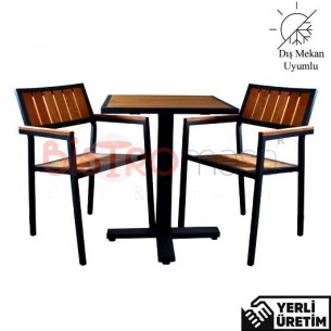 Panzer Dış Mekan Alüminyum Cafe Masa Sandalye Takımı 2 Kişilik PDISACMT81001ALUM Panzer Dış Mekan Alüminyum Cafe Masa Sandalye Takımı 2 Kişilik PDISACMT81001ALUM
