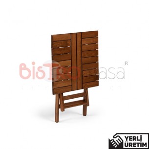 Kneipe Katlanır Ahşap Cafe  Balkon Bahçe Masası 60x60 cm KKACMS9004AHSP Kneipe Katlanır Ahşap Cafe  Balkon Bahçe Masası 60x60 cm KKACMS9004AHSP