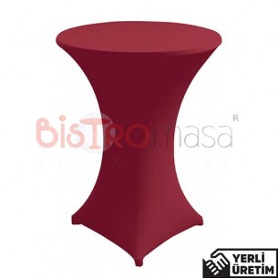 Trendy Bordo Streç Bar Bistro Kokteyl Masa Örtüsü TBMÖ005BOR Trendy Bordo Streç Bar Bistro Kokteyl Masa Örtüsü TBMÖ005BOR