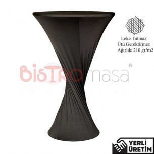 Darla Siyah Streç Kokteyl Bar Bistro Masa Örtüsü DBMÖ003SYH Darla Siyah Streç Kokteyl Bar Bistro Masa Örtüsü DBMÖ003SYH