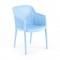 Extrem Açık Mavi Kollu Plastik Sandalye EKPLS007AMAV
