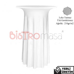 King Beyaz Streç Bar Bistro Kokteyl Masa Örtüsü KBMÖ003BYZ King Beyaz Streç Bar Bistro Kokteyl Masa Örtüsü KBMÖ003BYZ