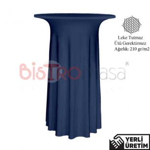 King Lacivert Streç Bistro Kokteyl Bar Masa Örtüsü KBMÖ022LCT King Lacivert Streç Bistro Kokteyl Bar Masa Örtüsü KBMÖ022LCT