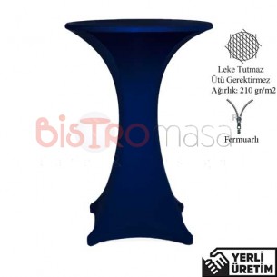 Oscar Lacivert Fermuarlı Streç Kokteyl Bistro Bar Masa Örtüsü OFBMÖ010LCT Oscar Lacivert Fermuarlı Streç Kokteyl Bistro Bar Masa Örtüsü OFBMÖ010LCT