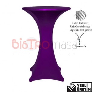 Oscar Lila-Mor Fermuarlı Streç Bar Bistro Kokteyl Masa Örtüsü OFBMÖ007MOR Oscar Lila-Mor Fermuarlı Streç Bar Bistro Kokteyl Masa Örtüsü OFBMÖ007MOR