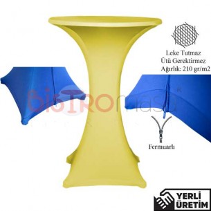 Oscar Sarı Fermuarlı Streç Bistro Bar Kokteyl Masa Örtüsü OFBMÖ012SRI Oscar Sarı Fermuarlı Streç Bistro Bar Kokteyl Masa Örtüsü OFBMÖ012SRI