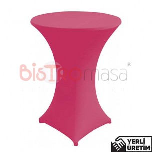Trendy Pembe Streç Bistro Bar Kokteyl Masa Örtüsü TBMÖ006PMB Trendy Pembe Streç Bistro Bar Kokteyl Masa Örtüsü TBMÖ006PMB