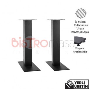 Poppy Siyah Çiftli 40X20 Ağırlıklı Cafe Masa Ayağı PCMAYK001SYHCFT Poppy Siyah Çiftli 40X20 Ağırlıklı Cafe Masa Ayağı PCMAYK001SYHCFT