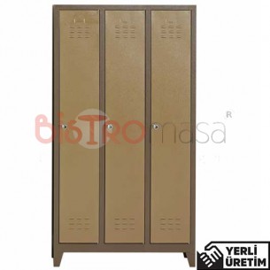 Factory 3'Lü Personel Soyunma Dolabı FPSOYDLB3303MTL Factory 3'Lü Personel Soyunma Dolabı FPSOYDLB3303MTL