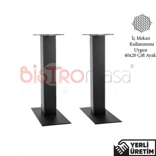 Poppy Siyah Çiftli 40X20 Ağırlıklı Cafe Masa Ayağı PCMAYK001SYHCFT Poppy Siyah Çiftli 40X20 Ağırlıklı Cafe Masa Ayağı PCMAYK001SYHCFT