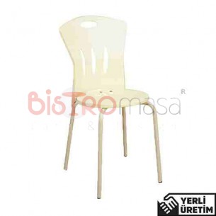 Prag Krem Kolsuz Plastik Sandalye PKSZPLS003KRM Prag Krem Kolsuz Plastik Sandalye PKSZPLS003KRM