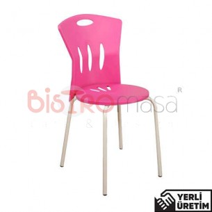 Prag Pembe Kolsuz Plastik Sandalye PKSZPLS002PMB Prag Pembe Kolsuz Plastik Sandalye PKSZPLS002PMB