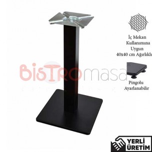 Poppy Siyah Tekli 40X40 Ağırlıklı Cafe Masa Ayağı PCMAYK002SYHTK Poppy Siyah Tekli 40X40 Ağırlıklı Cafe Masa Ayağı PCMAYK002SYHTK