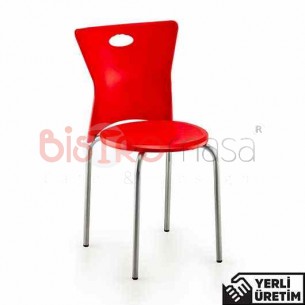 Stella Kırmızı Kolsuz Plastik Sandalye SKSZPLS001KMZ Stella Kırmızı Kolsuz Plastik Sandalye SKSZPLS001KMZ
