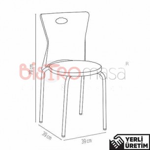 Stella Gri Kolsuz Plastik Sandalye SKSZPLS003GRİ Stella Gri Kolsuz Plastik Sandalye SKSZPLS003GRİ