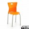 Stella Turuncu Kolsuz Plastik Sandalye SKSZPLS005TRC