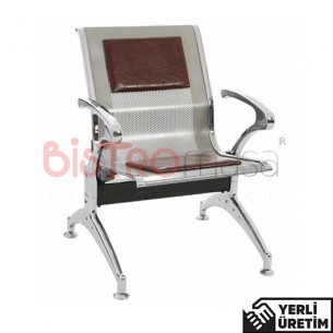 Zeit Krom Ayak Kollu Kahverengi Bekleme Koltuğu Tekli ZKRMBKLK4001KHV Zeit Krom Ayak Kollu Kahverengi Bekleme Koltuğu Tekli ZKRMBKLK4001KHV