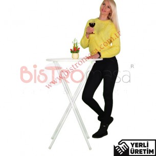 Fashion Beyaz Katlanır Kokteyl Bar Bistro Masa FKBM001BYZ Fashion Beyaz Katlanır Kokteyl Bar Bistro Masa FKBM001BYZ