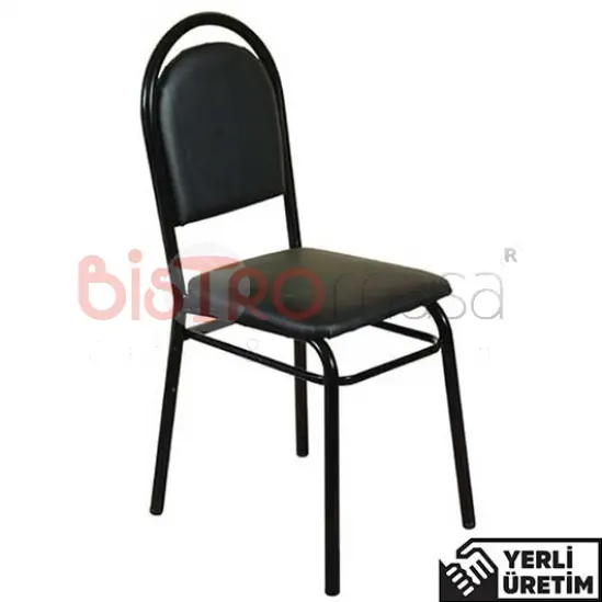 Lord Ucuz Metal Siyah Kıraathane Kahvehane Sandalyesi LUMKAHVS001SYH