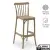 London Kum Beji Kolsuz Plastik Bar Sandalyesi LKPBAS007KBEJ