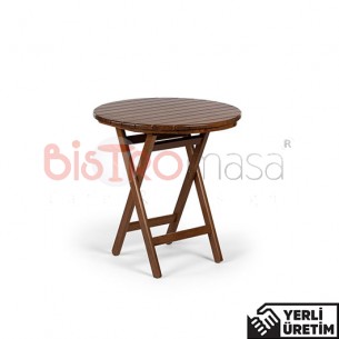 Pub Katlanır Ahşap Bahçe Cafe  Masası 70 cm Çap PKACMS9002AHSP Pub Katlanır Ahşap Bahçe Cafe  Masası 70 cm Çap PKACMS9002AHSP