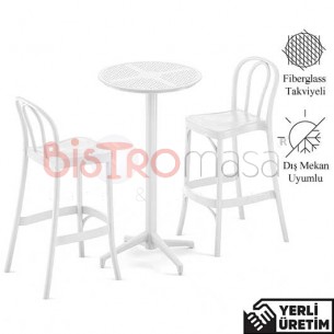 Tank Tokyo Dış Mekan Beyaz Bistro Masa Sandalye Seti 3 Parça TTDBMS001BYZ Tank Tokyo Dış Mekan Beyaz Bistro Masa Sandalye Seti 3 Parça TTDBMS001BYZ