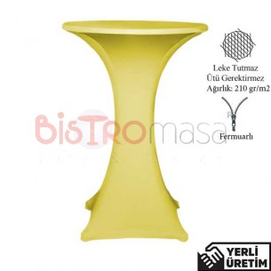 Oscar Sarı Fermuarlı Streç Bistro Bar Kokteyl Masa Örtüsü OFBMÖ012SRI Oscar Sarı Fermuarlı Streç Bistro Bar Kokteyl Masa Örtüsü OFBMÖ012SRI