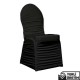 Dejavu Siyah Streç Organizasyon Düğün Banket Hilton Sandalye Örtüsü DHLTNSÖ001SYH