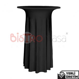 King Siyah Streç Bar Bistro Kokteyl Masa Örtüsü KBMÖ001SYH King Siyah Streç Bar Bistro Kokteyl Masa Örtüsü KBMÖ001SYH