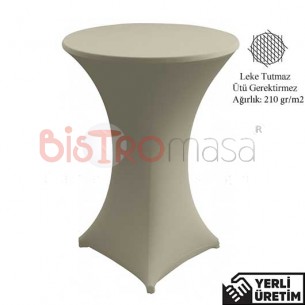 Trendy Ekru Streç Bar Kokteyl Bistro Masa Örtüsü TBMÖ003EKR Trendy Ekru Streç Bar Kokteyl Bistro Masa Örtüsü TBMÖ003EKR