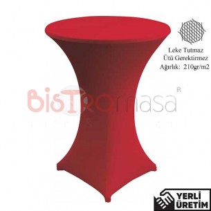 Trendy Kırmızı Streç Kokteyl Bistro Bar Masa Örtüsü TBMÖ001KMZ Trendy Kırmızı Streç Kokteyl Bistro Bar Masa Örtüsü TBMÖ001KMZ