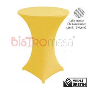Trendy Sarı Streç Bistro Kokteyl Bar Masa Örtüsü TBMÖ004SRI Trendy Sarı Streç Bistro Kokteyl Bar Masa Örtüsü TBMÖ004SRI