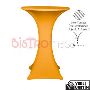 Oscar Turuncu Fermuarlı Streç Bar Kokteyl Bistro Masa Örtüsü OFBMÖ003TRC Oscar Turuncu Fermuarlı Streç Bar Kokteyl Bistro Masa Örtüsü OFBMÖ003TRC